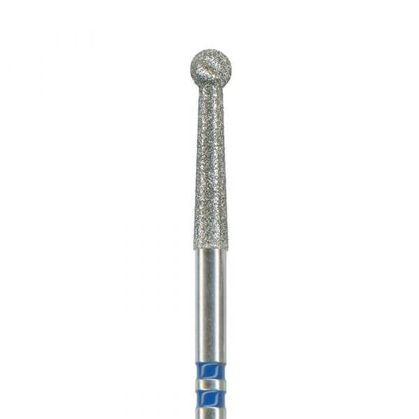 NTI Z-Cut FG Zirpan Diamond Instrument - Long Round with Conical Collar