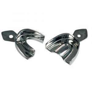 Autoclavable Stainless Steel Dental Partial Impression Trays - Quadrant Set Of 3