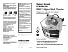 MALC15 Lighted Work Chamber Owner's Manual