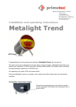 Metalight Trend Installation and Operating