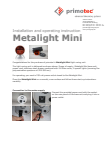 Metalight Mini Installation and Operating